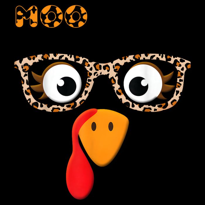 Turkey Moo Funny Cow Thanksgiving Sustainable Knit Beanie