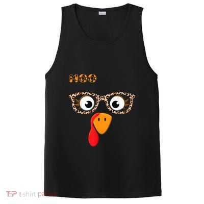 Turkey Moo Funny Cow Thanksgiving PosiCharge Competitor Tank