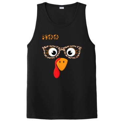 Turkey Moo Funny Cow Thanksgiving PosiCharge Competitor Tank