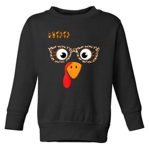 Turkey Moo Funny Cow Thanksgiving Toddler Sweatshirt