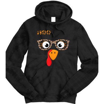 Turkey Moo Funny Cow Thanksgiving Tie Dye Hoodie