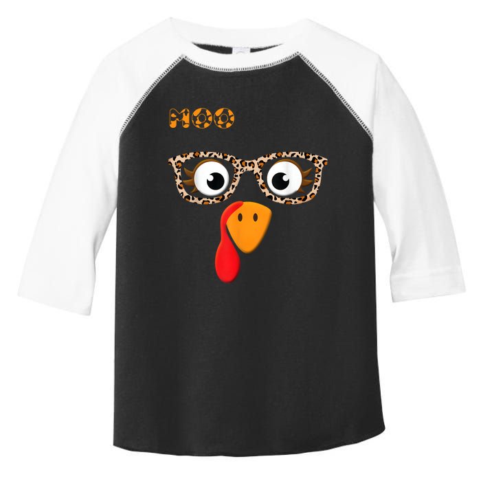 Turkey Moo Funny Cow Thanksgiving Toddler Fine Jersey T-Shirt