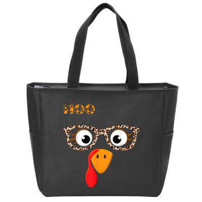 Turkey Moo Funny Cow Thanksgiving Zip Tote Bag