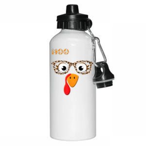 Turkey Moo Funny Cow Thanksgiving Aluminum Water Bottle