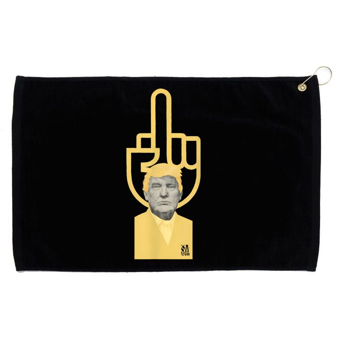 Trump Middle Finger Grommeted Golf Towel