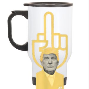 Trump Middle Finger Stainless Steel Travel Mug