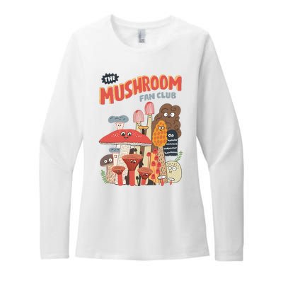 The Mushroom Fan Club Magic Mushroom Womens CVC Long Sleeve Shirt