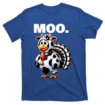 Turkey Moo Funny Thanksgiving T-Shirt