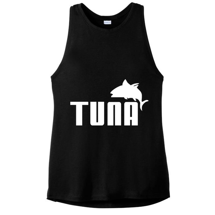 Tuna Mens Funny Ladies PosiCharge Tri-Blend Wicking Tank