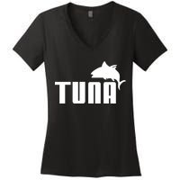 Tuna Mens Funny Women's V-Neck T-Shirt