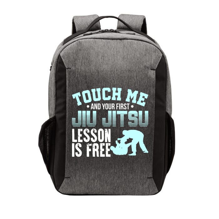 Touch Me First Jiu Jitsu Lesson Is Free Brazilian BJJ Vector Backpack
