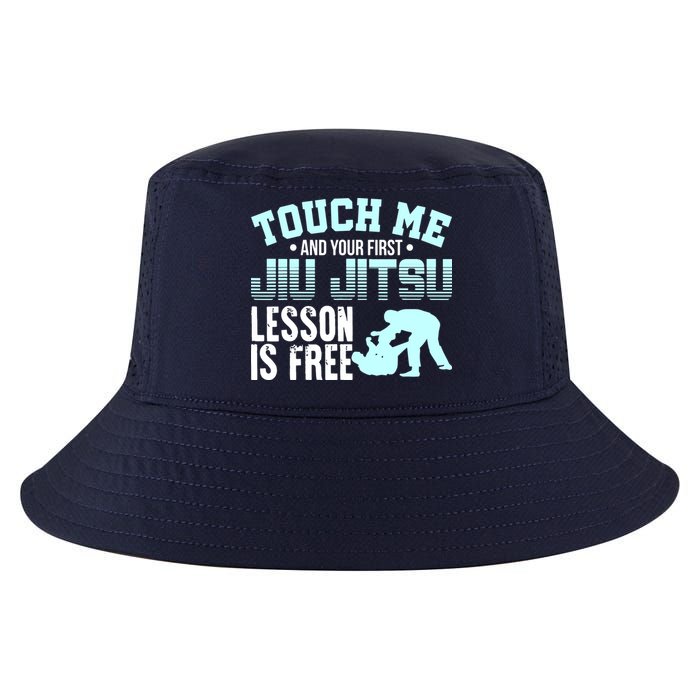 Touch Me First Jiu Jitsu Lesson Is Free Brazilian BJJ Cool Comfort Performance Bucket Hat