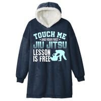 Touch Me First Jiu Jitsu Lesson Is Free Brazilian BJJ Hooded Wearable Blanket