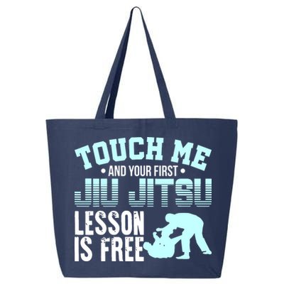 Touch Me First Jiu Jitsu Lesson Is Free Brazilian BJJ 25L Jumbo Tote