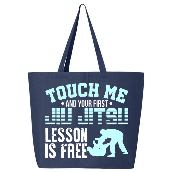 Touch Me First Jiu Jitsu Lesson Is Free Brazilian BJJ 25L Jumbo Tote