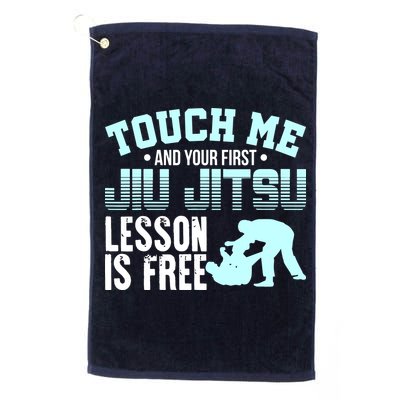 Touch Me First Jiu Jitsu Lesson Is Free Brazilian BJJ Golf Towel