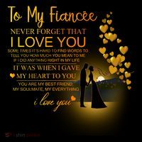 To My Fiance I Love You Premium T-Shirt