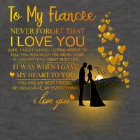 To My Fiance I Love You Vector Backpack