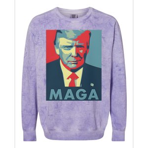 Trump Maga Funny Trump 2024 Colorblast Crewneck Sweatshirt