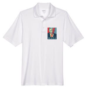 Trump Maga Funny Trump 2024 Men's Origin Performance Pique Polo