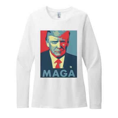 Trump Maga Funny Trump 2024 Womens CVC Long Sleeve Shirt