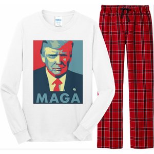 Trump Maga Funny Trump 2024 Long Sleeve Pajama Set