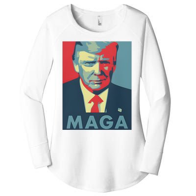 Trump Maga Funny Trump 2024 Women's Perfect Tri Tunic Long Sleeve Shirt