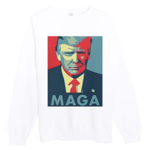 Trump Maga Funny Trump 2024 Premium Crewneck Sweatshirt