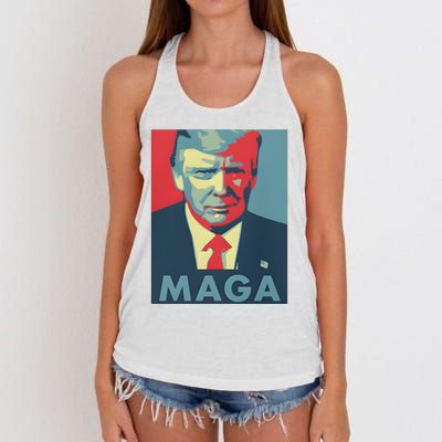 Trump Maga Funny Trump 2024 Women's Knotted Racerback Tank