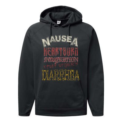 Thrash Metal Funny Heavy Nausea Heartburn Concert Performance Fleece Hoodie