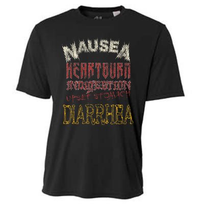 Thrash Metal Funny Heavy Nausea Heartburn Concert Cooling Performance Crew T-Shirt