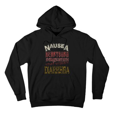 Thrash Metal Funny Heavy Nausea Heartburn Concert Hoodie