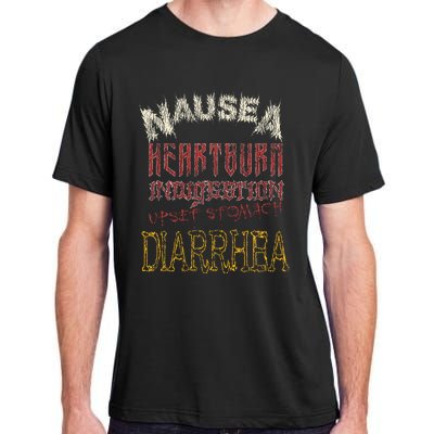 Thrash Metal Funny Heavy Nausea Heartburn Concert Adult ChromaSoft Performance T-Shirt