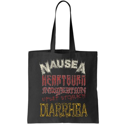Thrash Metal Funny Heavy Nausea Heartburn Concert Bag