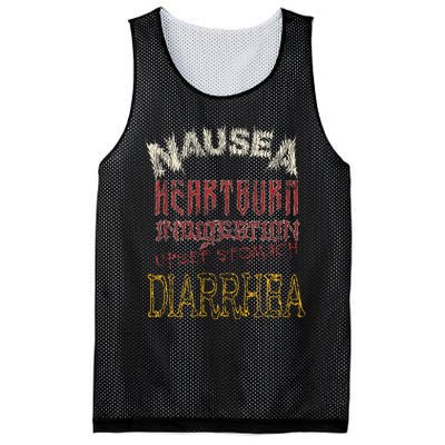 Thrash Metal Funny Heavy Nausea Heartburn Concert Mesh Reversible Basketball Jersey Tank