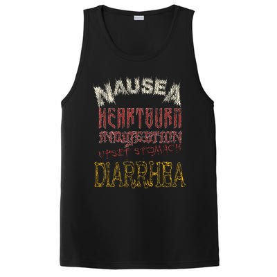 Thrash Metal Funny Heavy Nausea Heartburn Concert PosiCharge Competitor Tank