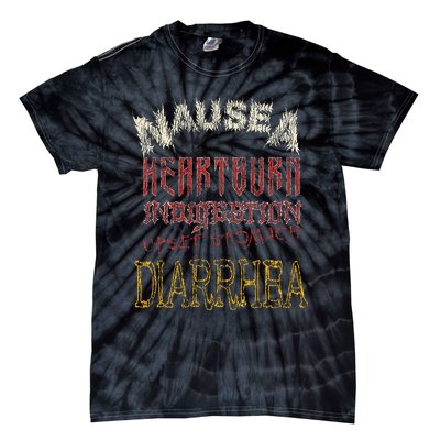 Thrash Metal Funny Heavy Nausea Heartburn Concert Tie-Dye T-Shirt