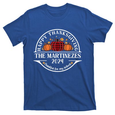 The Martinezes Family Thanksgiving 2024 Thankful Cool Gift T-Shirt