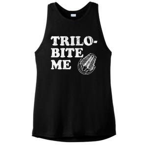 Trilobite Me Funny Paleontologist Ladies PosiCharge Tri-Blend Wicking Tank