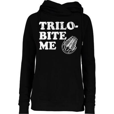 Trilobite Me Funny Paleontologist Womens Funnel Neck Pullover Hood
