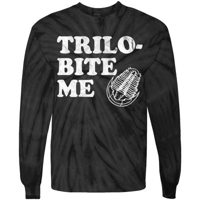 Trilobite Me Funny Paleontologist Tie-Dye Long Sleeve Shirt