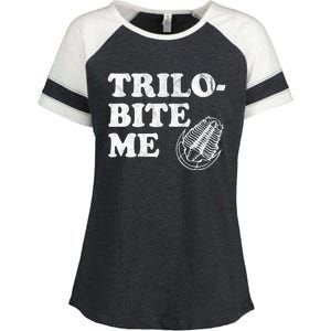 Trilobite Me Funny Paleontologist Enza Ladies Jersey Colorblock Tee