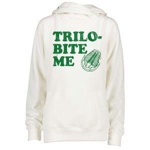 Trilobite Me Funny Paleontologist Womens Funnel Neck Pullover Hood