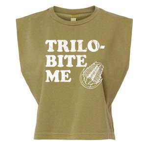 Trilobite Me Funny Paleontologist Garment-Dyed Women's Muscle Tee