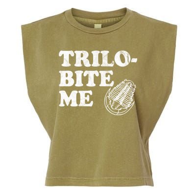 Trilobite Me Funny Paleontologist Garment-Dyed Women's Muscle Tee