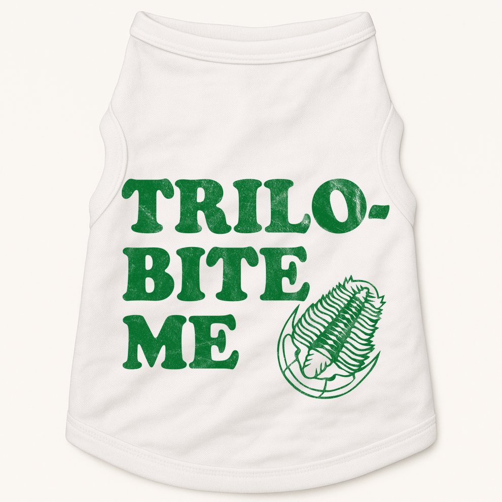 Trilobite Me Funny Paleontologist Doggie Tank
