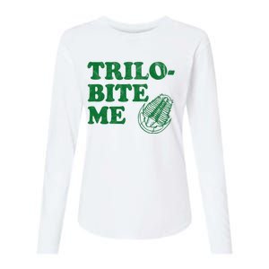 Trilobite Me Funny Paleontologist Womens Cotton Relaxed Long Sleeve T-Shirt