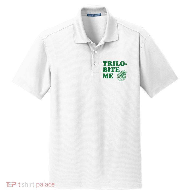 Trilobite Me Funny Paleontologist Dry Zone Grid Polo