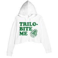 Trilobite Me Funny Paleontologist Crop Fleece Hoodie