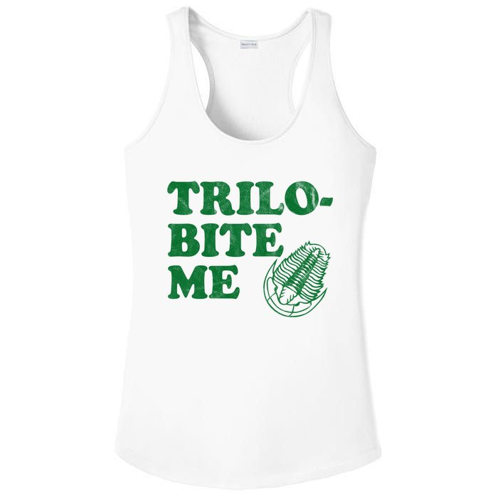 Trilobite Me Funny Paleontologist Ladies PosiCharge Competitor Racerback Tank